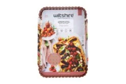 Rose Gold Perforated Rectangle Quiche & Tart Pan Large