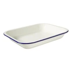 Enamel Oblong Pie Dish - Blue -KitchenMaster 1.5 8068e226 c7a7 42cc 9992 02758081186f