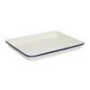 Enamel Blue Rim Baking Tray
