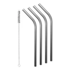 Avanti Smoothie Straws With Cleaning Brush Set Of 4