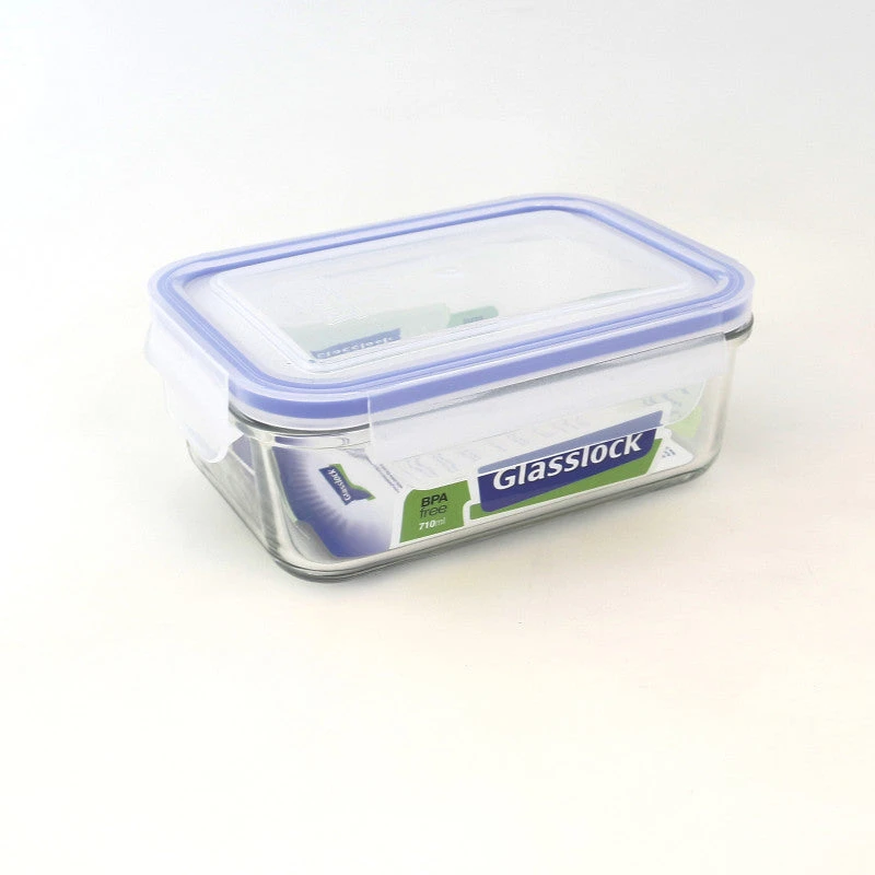 Rectangular Tempered GlassFood Container 710ml 2 Rectangular Tempered GlassFood Container 710ml - Image 2