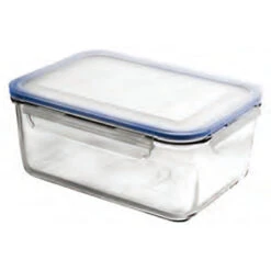 Rectangular Tempered GlassFood Container 1870ml