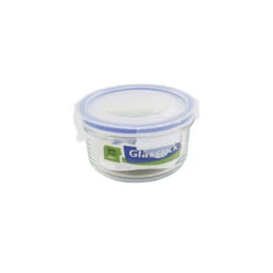 Round Tempered Glass Food Container