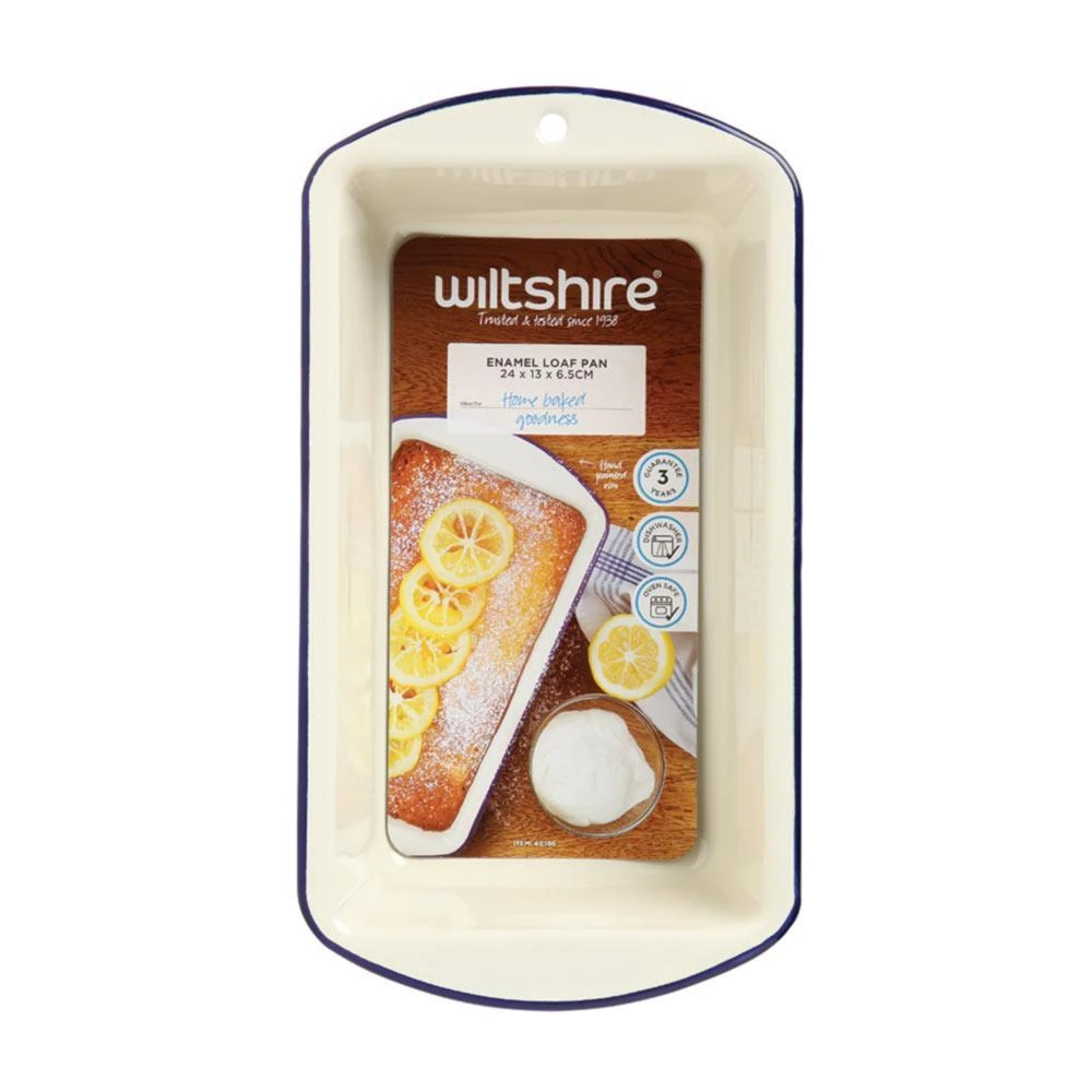 Enamel Loaf Pan - 23cm Blue 2 Enamel Loaf Pan - 23cm Blue - Image 2