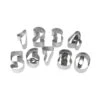 Number Cutter 9 Piece - Silver