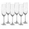 Viola Flutes Glass Set Of 6 190ml