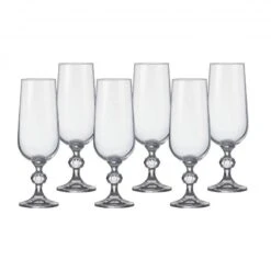 Claudia Flutes Glasses Set Of 6 180ml
