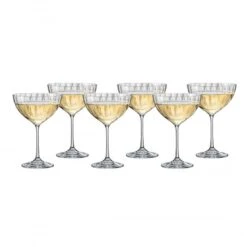 Waterfall Cocktail Coupe Glass Set Of 6 340ml