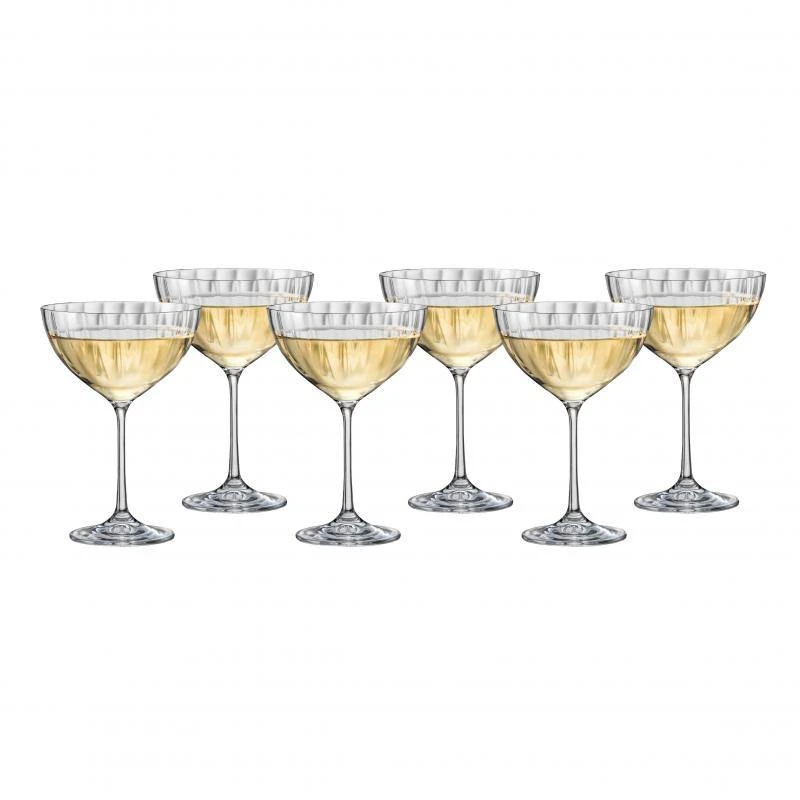Waterfall Cocktail Coupe Glass Set Of 6 340ml 1 Waterfall Cocktail Coupe Glass Set Of 6 340ml