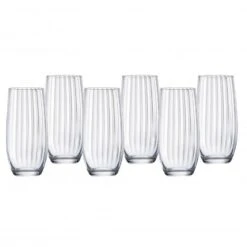 Waterfall Glass High Ball Set 6 350ml