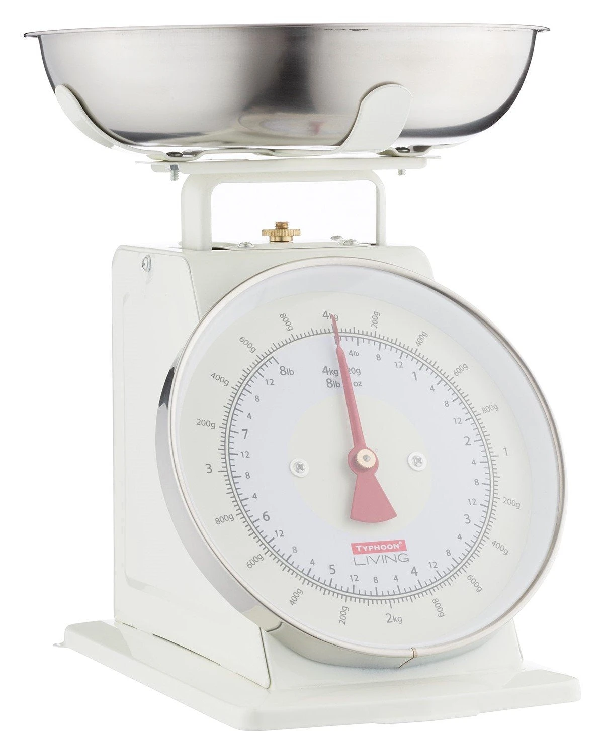 Typhoon Living Mechanical Kitchen Scale 4kg Cream 1 Typhoon Living Mechanical Kitchen Scale 4kg Cream