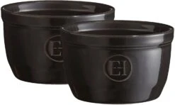 Emile Henry Ramekin Dish No9 Set Of 2 Charcoal