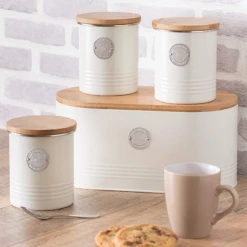 Typhoon Living Bread Bin Cream -KitchenMaster 73133491e6707e2e57201466f2b7ec93