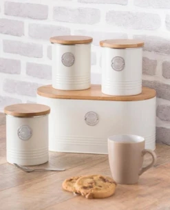 Typhoon Living Coffee Canister 1L Cream -KitchenMaster 78ceebcdb656ae8b1c112d4b935787e5