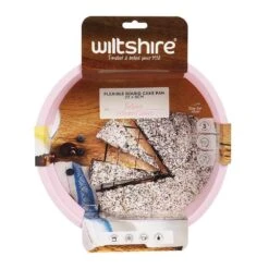 Silicone Round Cake Pan Pink 23x6cm -KitchenMaster 9310346038331.PT02