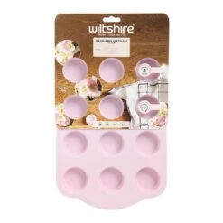 Silicone Mini Muffin Pan 12 Cup Pink -KitchenMaster 9310346402460.PT02 6f4ae72a 9cfd 4ff7 b6ad d67133330f05