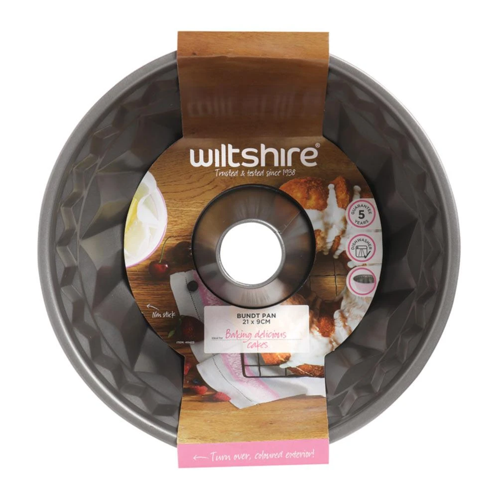 Two Tone Bundt Pan Silver/Pastel Pink 21x9cm 3 Two Tone Bundt Pan Silver/Pastel Pink 21x9cm - Image 3