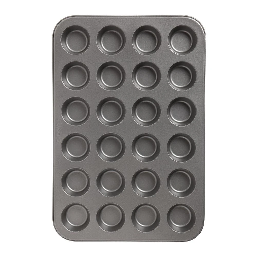 Two Tone Mini Muffin Pan 24 Cup Pastel Pink 5x2cm 2 Two Tone Mini Muffin Pan 24 Cup Pastel Pink 5x2cm - Image 2