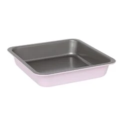 Two Tone Square Cake Pan Pink 23x23x5cm