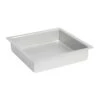 Silver Anodised Square Cake Pan Silver 20x20x5cm