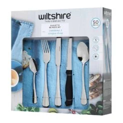WiltShire Baguette 50 Piece Cutlery Set -KitchenMaster 9310346506663.PT02