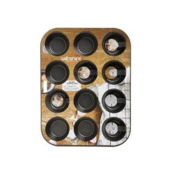 Easybake Muffin Pan 12 Cup -KitchenMaster 9311183090018.PT01