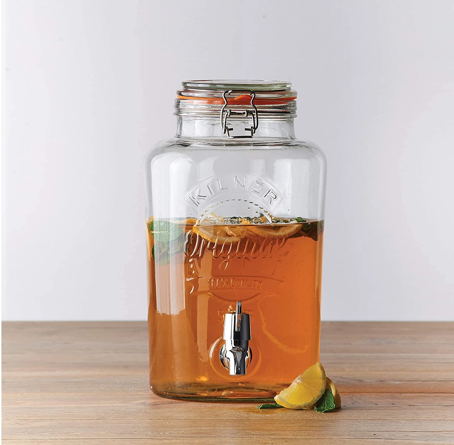 Kilner Round Storage Jar Dispensing Tap Glass - 5L 2 Kilner Round Storage Jar Dispensing Tap Glass - 5L - Image 2
