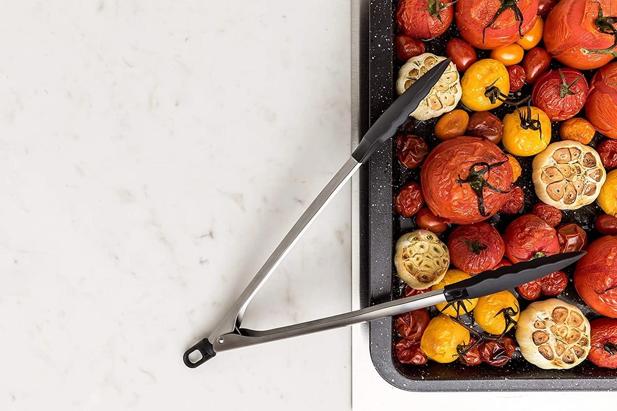 Tongs Chrome Stainless Steel 2 Tongs Chrome Stainless Steel - Image 2