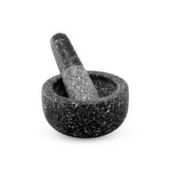 Avanti Black Speckled Mini Mortar And Pestle Solid Granite 10cm