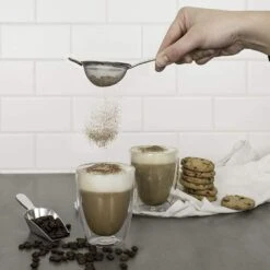 Avanti Cafe Twin Wall Glass 250ml Set -KitchenMaster Avanti Cafe Twin Wall Glasses 4 750px