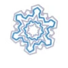 Avanti Snowflake Cookie Cutters - Set 5pc
