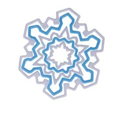 Avanti Snowflake Cookie Cutters - Set 5pc