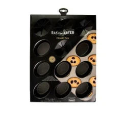 Non Stick 12 Cup Friand Pan 26.5x35.5cm -KitchenMaster Bakemaster Non Stick 12 Cup Friand Pan 26 5x35 5cm 3 2000px
