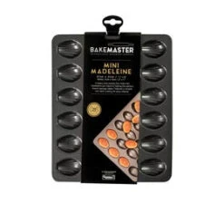 Non Stick Madeleine Pan 6 Non Stick Madeleine Pan -KitchenMaster Bakemaster Non Stick 24 Cup Mini Madeleine Pan 27x21cm 3 2000px