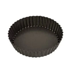 Non Stick Loose Base Round Deep Quiche Pan 25x5.5cm