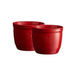 Emile Henry Ramekin Dish No8 Set Of 2 Burgundy