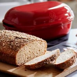 Emile Henry Artisan Bread Baker 34x21.5cm Burgundy -KitchenMaster EH345501 Emile Henry Artisan Bread Baker 3L Red 3