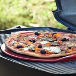 Emile Henry Large Ridged Pizza Stone 40cm -KitchenMaster EH347614 Emile Henry Large Ridged Pizza Stone 40cm Red 4