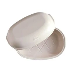 Emile Henry Artisan Bread Baker 34x21.5cm Linen -KitchenMaster EH505501 Emile Henry Artisan Bread Baker 3L Matt Cream 1