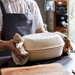 Emile Henry Artisan Bread Baker 34x21.5cm Linen -KitchenMaster EH505501 Emile Henry Artisan Bread Baker 3L Matt Cream 3