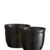 Emile Henry Ramekin Dish No8 Set Of 2 Charcoal