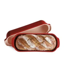Emile Henry Large Bread Loaf Baker 39.5x16cm Burgundy -KitchenMaster Emile Henry Large Bread Loaf Baker 39 5x16cm Burgundy 4 2000px