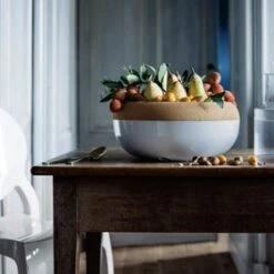 Emile Henry Storage Bowl Large Chalk White 11 Emile Henry Storage Bowl Large Chalk White -KitchenMaster Emile Henry Large Storage Bowl 35 8x15 7cm Chalk White Lifestyle 1 2000px