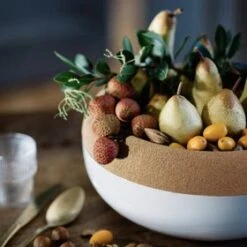 Emile Henry Storage Bowl Large Chalk White 10 Emile Henry Storage Bowl Large Chalk White -KitchenMaster Emile Henry Large Storage Bowl 35 8x15 7cm Chalk White Lifestyle 3 2000px