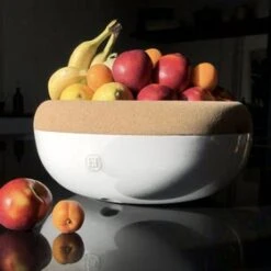 Emile Henry Storage Bowl Large Chalk White 8 Emile Henry Storage Bowl Large Chalk White -KitchenMaster Emile Henry Large Storage Bowl 35 8x15 7cm Chalk White Lifestyle 5 2000px