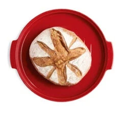 Emile Henry Round Bread Baker 32.5x29.5cm -KitchenMaster Emile Henry Round Bread Baker 32 5x29 5cm Burgundy 4 2000px