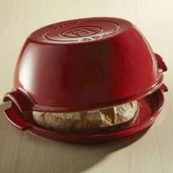 Emile Henry Round Bread Baker 32.5x29.5cm -KitchenMaster Emile Henry Round Bread Baker 32 5x29 5cm Burgundy 6 2000px