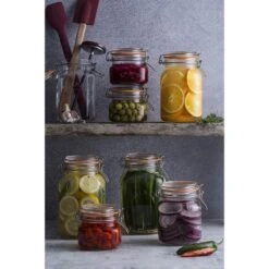 Kilner Square Clip Top Jar Glass -KitchenMaster SH 01655 01