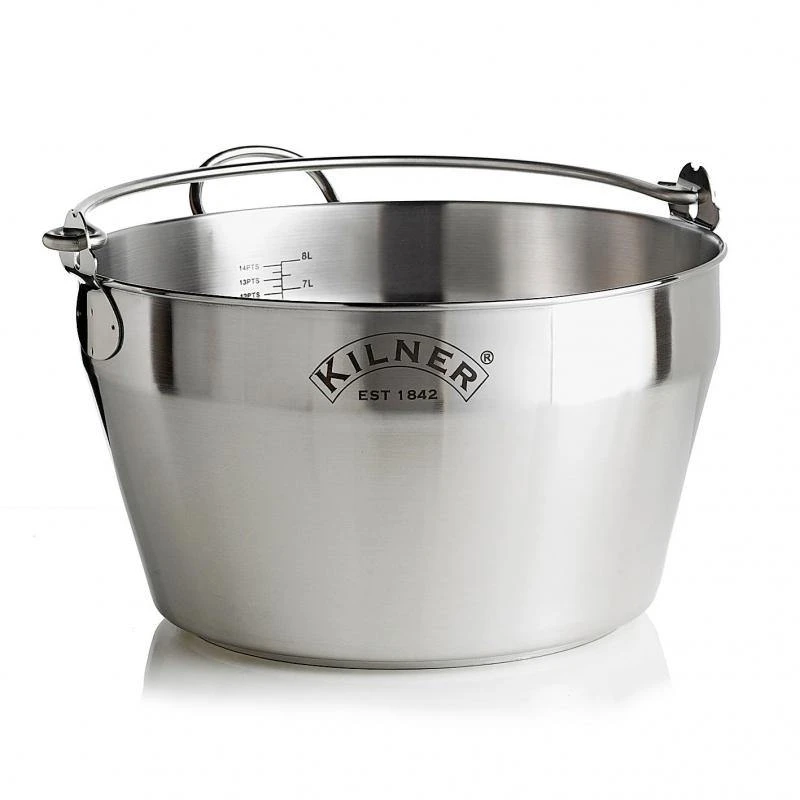 Kilner Original Stainless Steel Jam Pan Silver 1 Kilner Original Stainless Steel Jam Pan Silver