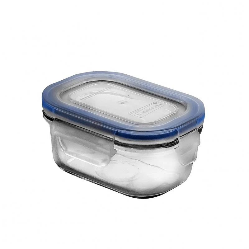 Rectangular Tempered GlassFood Container 150ml 1 Rectangular Tempered GlassFood Container 150ml